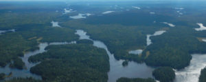 Quetico Provincial Park lakes, rivers and boreal forest