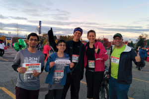 Team Ontario Nature at the Scotiabank Waterfront Marathon