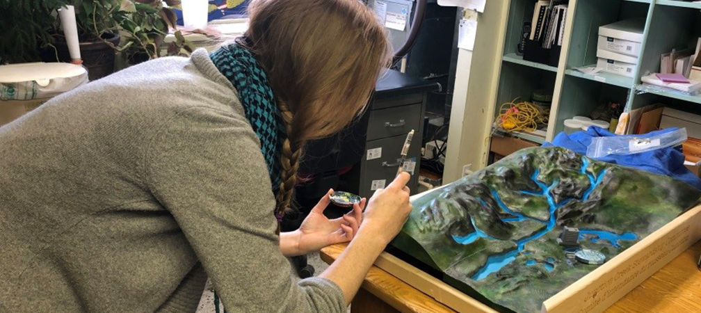 Painting and customizing the Junction Creek 3-D Watershed model