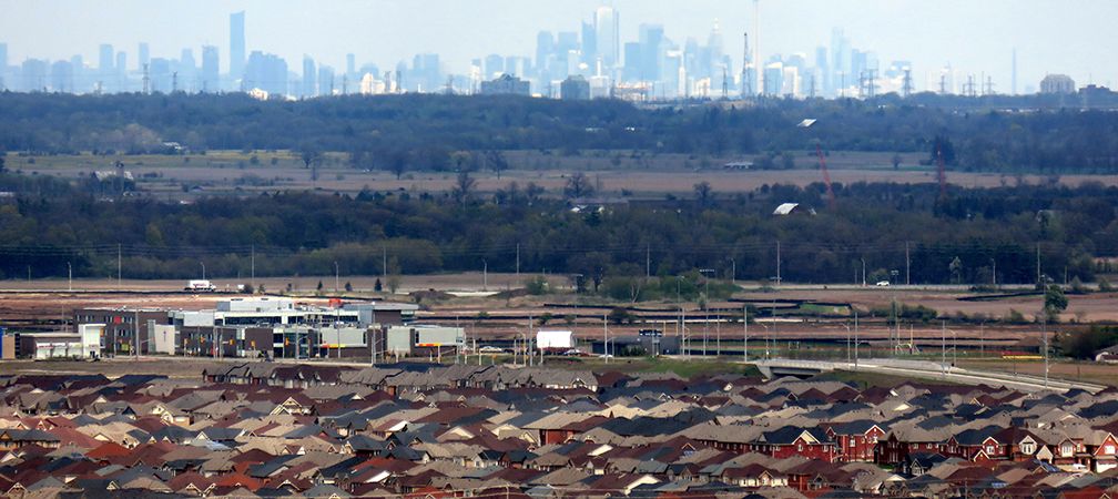 Toronto area sprawl 