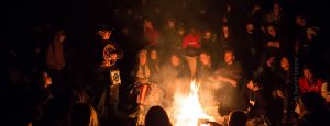 Traditional campfire storytelling, Youth Summit 2016 © Daynan Lepore
