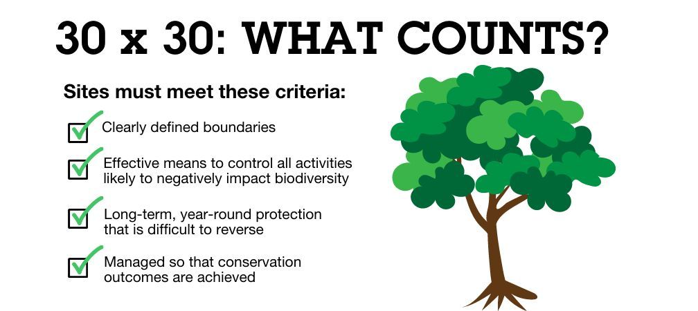 30 x 30: What Counts? Protected areas criteria
