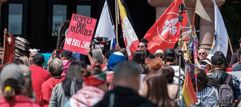 First Nations Rally Opposing Bill 5, Queen's Park, Bill 5 opposition, environmental well-being, Indigenous rights, environmental rights, opposing damage to the environment, standing up for healthy watersheds, human rights, standing up for a healthier environment, community action