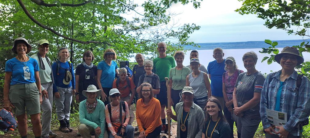 Malcolm Bluff Shores Nature Reserve, guided hike, donor event, Saugeen - Bruce Peninsula, natural corridor, Niagara Escarpment, Georgian Bay, Bruce Trail, nature trail, connect to nature, ecosystem, Lake Huron, fresh air, biodiversity, environmental appreciation